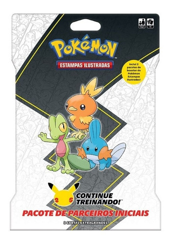 Card Game Pokémon Estampas Ilustradas Blister Colecionável