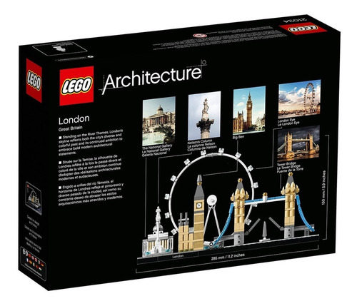 Lego® Architecture - Londres (21034) Cantidad de piezas 468