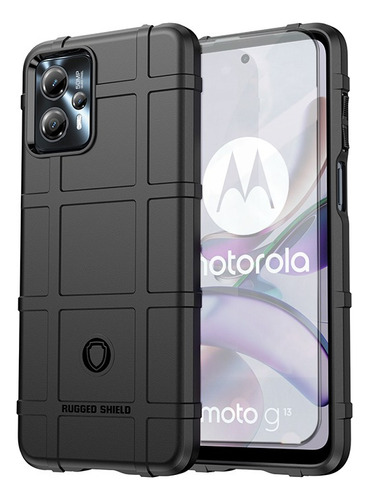 Funda De Rígida For Motorola G13 G23 Con Mica De Vidrio