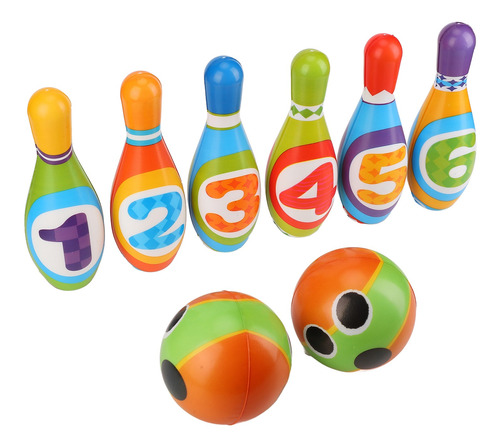 Juego De Bolos Para Niños Pequeños, Suave Y Colorido, De ALG