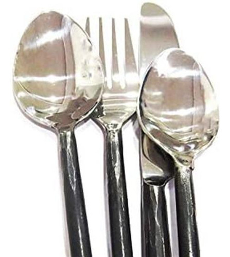 Cubiertos Rústicos Tenedor Cuchara Cuchillo Juego De Cena Fo