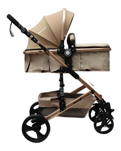 Imagen 2 de 10 de Cochecito Bebe Tatetí Reversible Convertible En Moises Beige