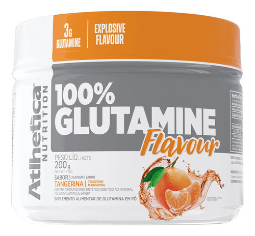 Atlhetica Nutrition 100% Glutamine Flavour Tangerina 200g