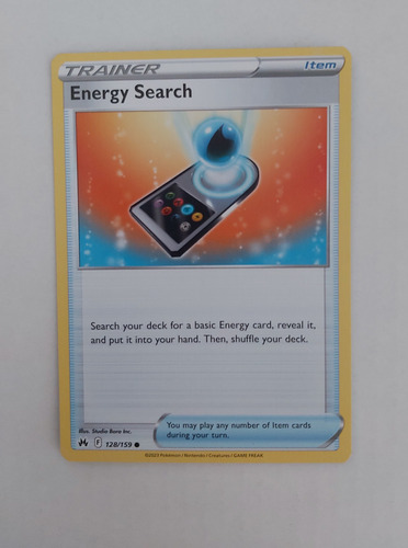 Carta Pokemon Energy Search Trainer 128/159