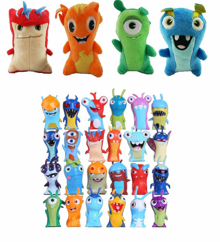 Bajoterra Slugterra 24 Babosas + Peluche A Elección