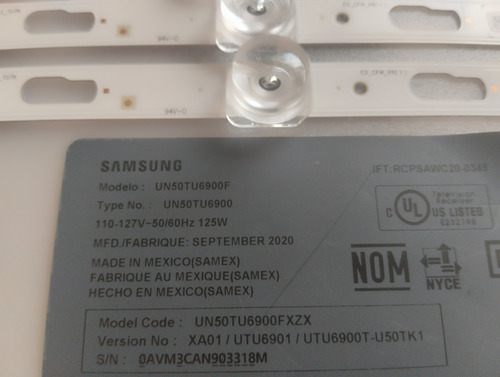 Leds Samsung Un50tu6900fxzx Ver.xa01