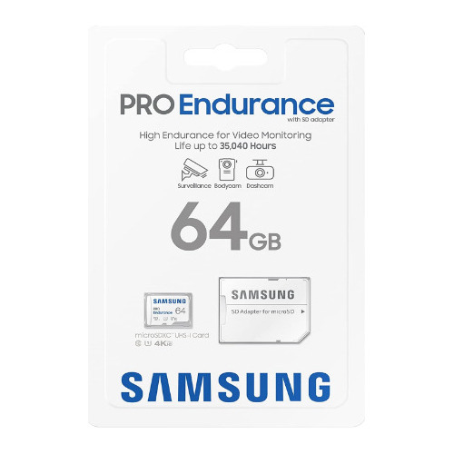 Microsd Original Samsung Endurance 64 Gb Adaptador Clase 10