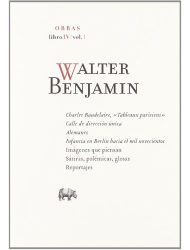Libro Obra Completa. Libro Iv-1 De Benjamin Walter