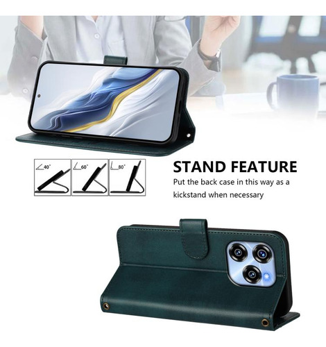 Funda De Piel Retro Para Oukitel C57s/c57 Pro/blu J12/ouki