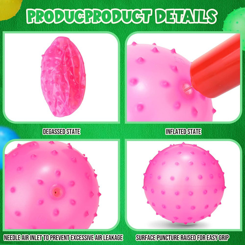 Jerify 24 Piezas Bolas Knobby Ball Ball Ball Ball Juguete Gr