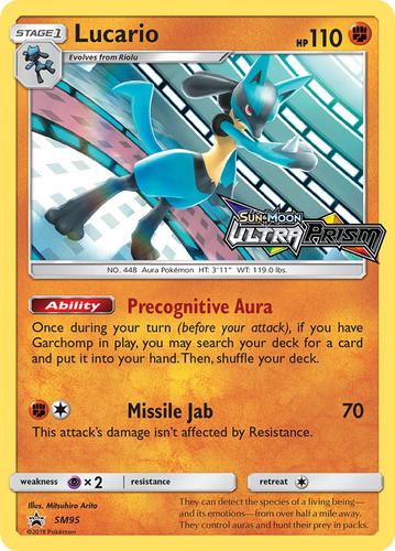 Cartas Pokemon Lucario Holo Prerelease Staff Español