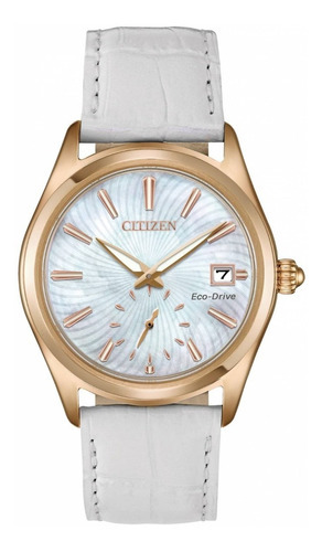 Reloj Citizen Ev1033-08d Corso Para Mujer, Blanco, 36 Mm, Or