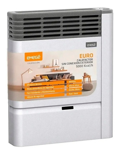 Calefactor Emegé Euro 3150 Sce 5000 Kcal Delta