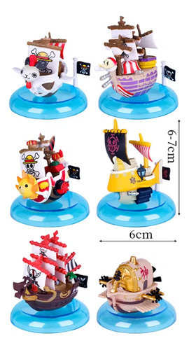 One Piece - Figuras Set X 6 Barco Pirata