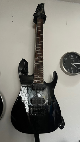 Guitarra 7 Cuerdas Ibanez Rg7321 (no Jackson, Schecter, Ltd) Diestro Negro Palo De Rosa