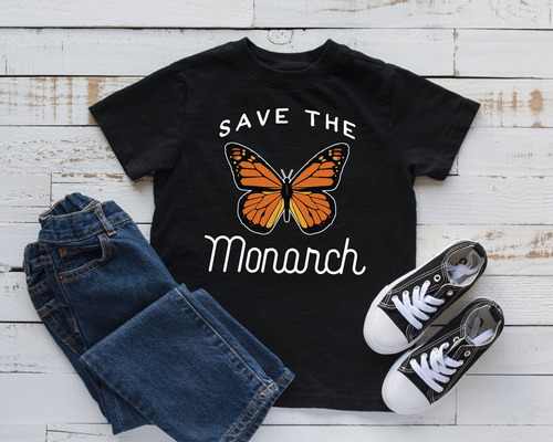 Save The Monarca Camiseta Mariposa Linda Niño Sudadera Manga