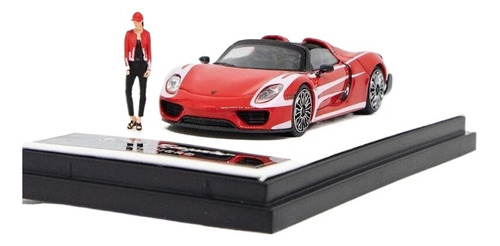 Time Micro 1:64 918 Spyder Blanco/red Flame Luxury [u]