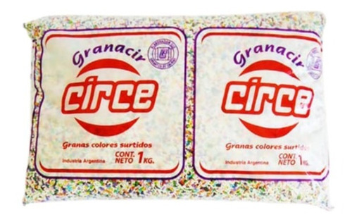 Grana Circe Multicolor X1k - Cotillón Waf