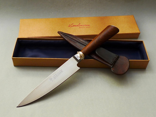 Cuchillo  Arbolito Madera/ Plata 15cm Solingen Grabado Incl.