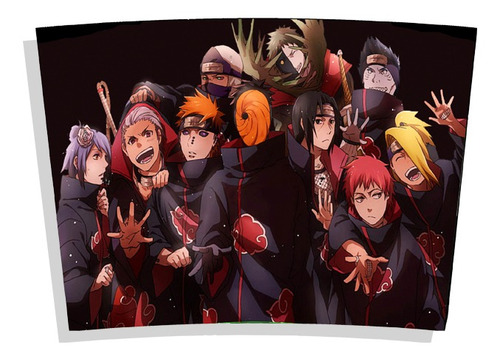 Imagem 2 de 4 de Copo Térmico Anime Naruto Akatsuki Renegados