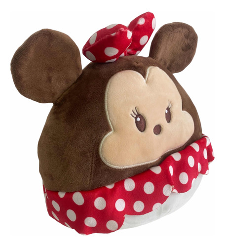 Peluche Disney Minnie Mouse Redondo Felpa 29x26 Cm