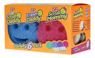 Scrub Daddy Paquete Variado De Esponjas: Paquete De Limpieza