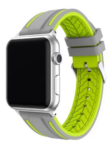 Malla Para Apple Watch Silicona Bicolor 38/40 Y 42/44 Mm