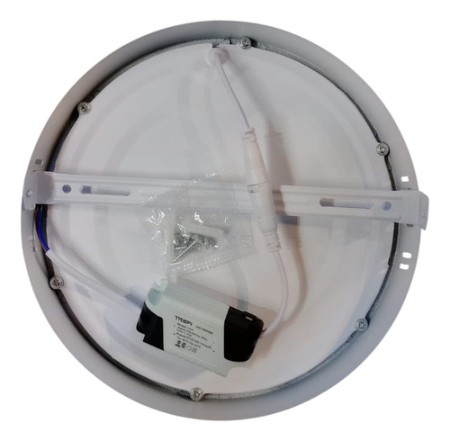 Plafón Led Redondo 18w Luz Cálida De Aplicar Trefi Blanco