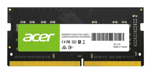 Memoria Ram Acer Sd100 Ddr4 Sodimm 16gb 3200mhz Cl22 /v
