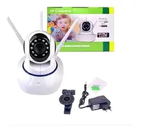 Comprar Câmera De Segurança Genérica Câmera 3 Antenas Ip Onvif Wifi Wireless Robô Visão Noturna Câmera 3 Antenas Ip Onvif Wifi Wireless Robô Visão Noturna Com Resolução De 1mp Visão Nocturna Incluída Preta