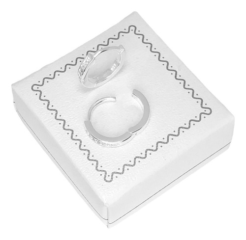 Imagen 3 de 9 de Aros Argollas Plata 925 Y Piedras (le3728)