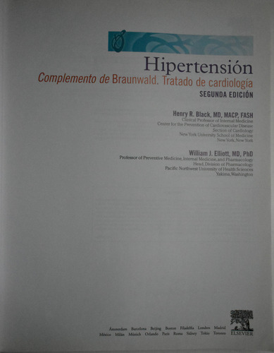 Hipertensión : Complemento De Braunwald .tratado De Carc221 (Usado)