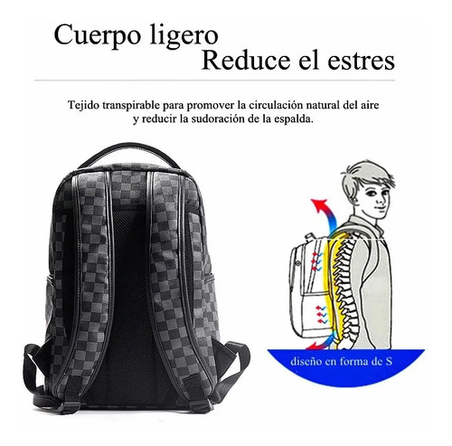 Mochila De Cuero Para Hombre,bolso Viaje Escuela+2 Etiquetas | Meses sin  intereses