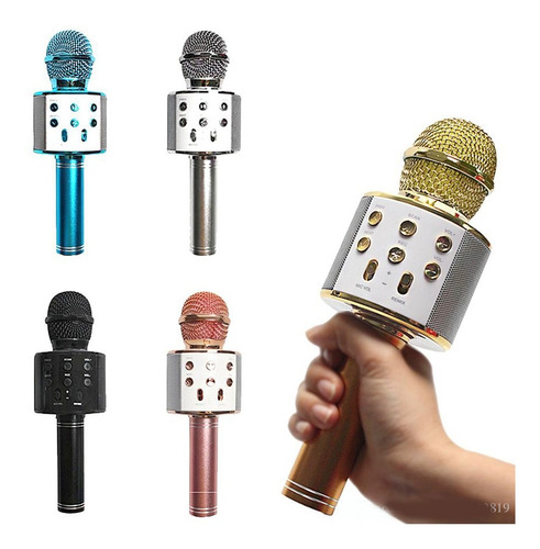 Imagen 3 de 9 de Micrófono Parlante Bluetooth Karaoke Oferta Hot-sale !!