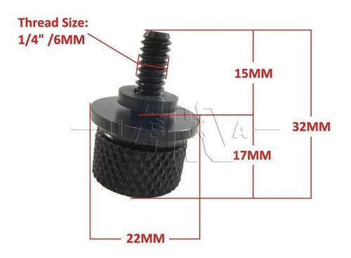 Imagen 2 de 6 de Tornillo 6mm Para Asiento Harley Davidson