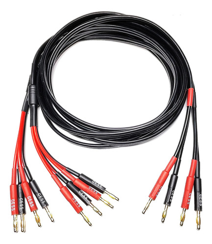 Cess-106-6f Cable De Altavoz Divisor De Enchufe Tipo Banana
