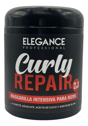 Mascarilla Elegance Curly Repair Cabello Grueso