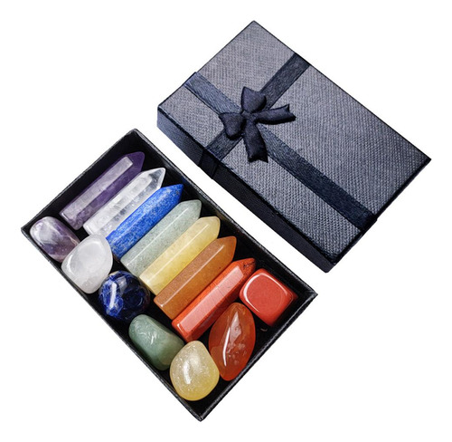2 Cristales Y Piedras Con Caja De Presentación Colección