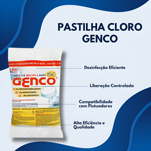 Kit Clorador Flutuador P/ Piscinas + 3und Pastilhas Cloro