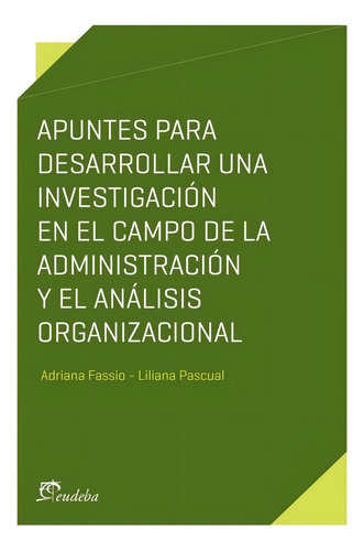 Apuntes Para Desarrollar Una Invest ... - Fassio - Ed Eudeba