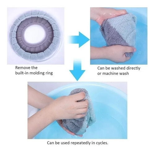Zz 4 Cubre Asiento Funda Lavable Cálida Inodoro Taza Wc