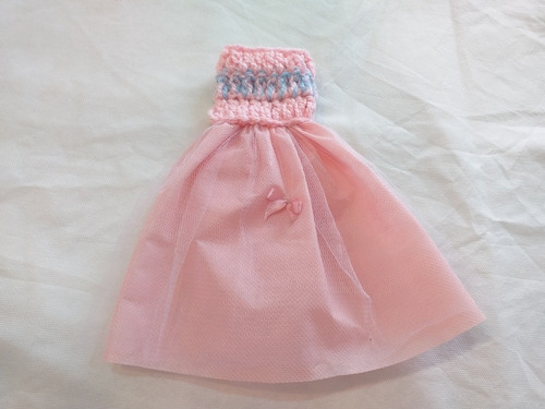 Ropa Vestido Corto O Largo Para Barbie O Similar Muñeca X 2 (Usado)