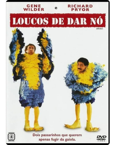 Dvd Loucos De Dar Nó - Gene Wilder, Richard Pryor - Lacrado
