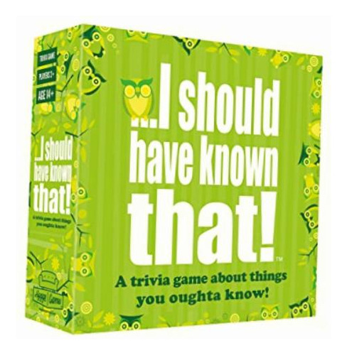 Hygge Games ... I Should Have Known That! Trivia Game Green