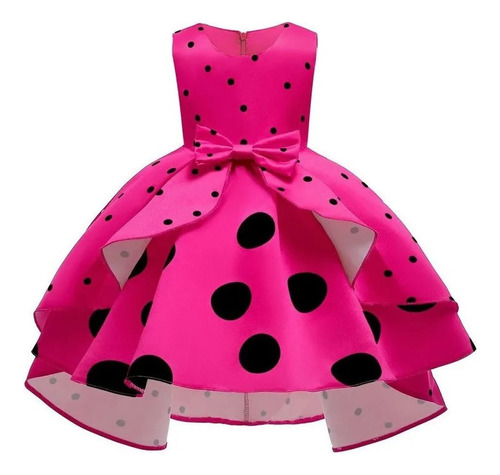 Vestido De Princesa Infantil Retrô De Bolinhas