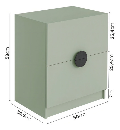 Mesa De Cabeceira Infantil Com 2 Gavetas Joy Kids Ee