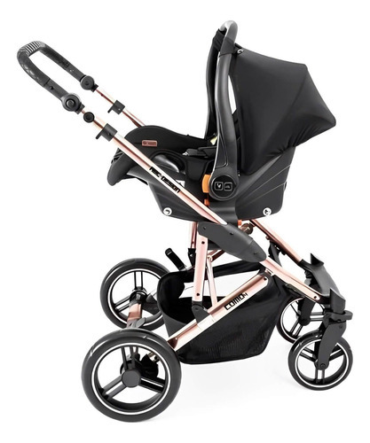 Carrinho Como 4 Linha Diamond - Abc Design - Rose Gold