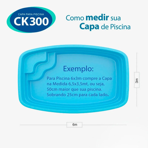 Imagem 6 de 6 de Lona Para Piscina 8,5x4,5 Mt Térmica + Proteção Sujeira