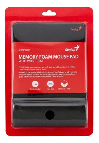 Padmouse Genius G-wmp 200 Ergónomico Memory Foam Ortopedico