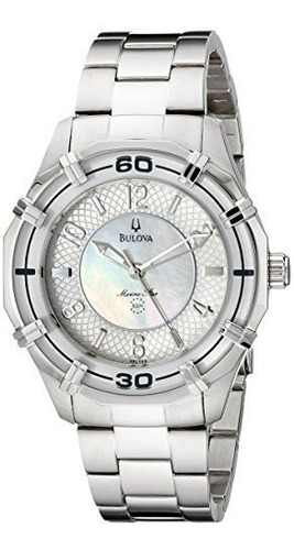 Reloj Bulova Para Mujer 96l145 Solano Marine Star Madre